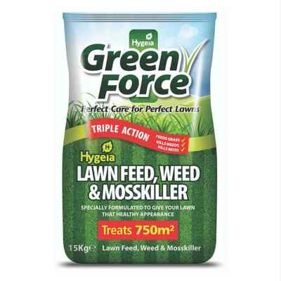 Green Force Lawn Feed Weed & Moss Killer 15kg