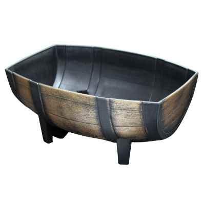 Half-Barrel Trough Planter